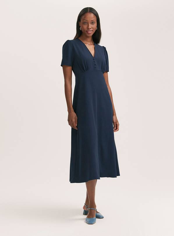 FINERY Nieve Dress - Navy 10