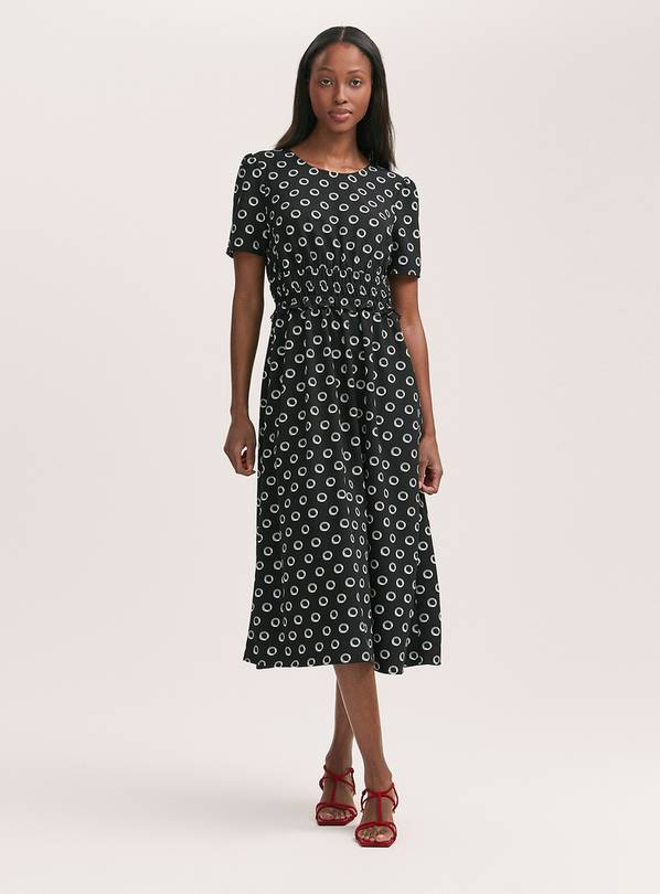 FINERY Irini Dress Black Spot 18