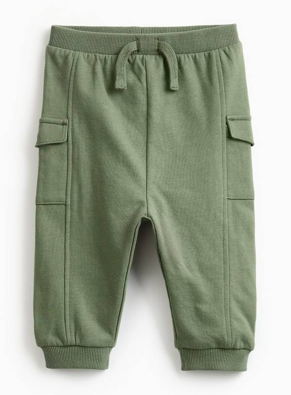 Khaki Cargo Joggers 9-12 months