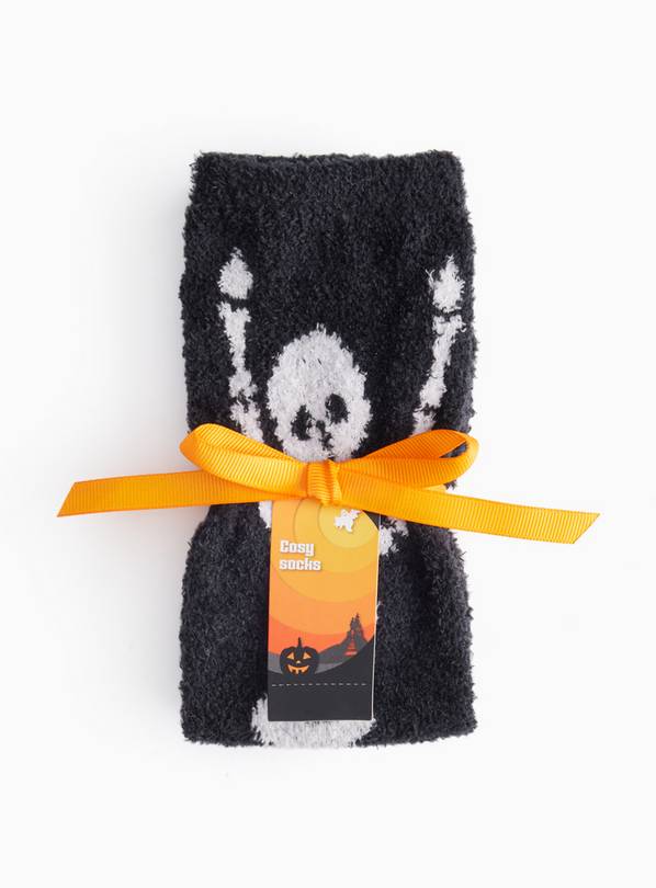 Halloween Skeleton Design Cosy Socks 3-5.5