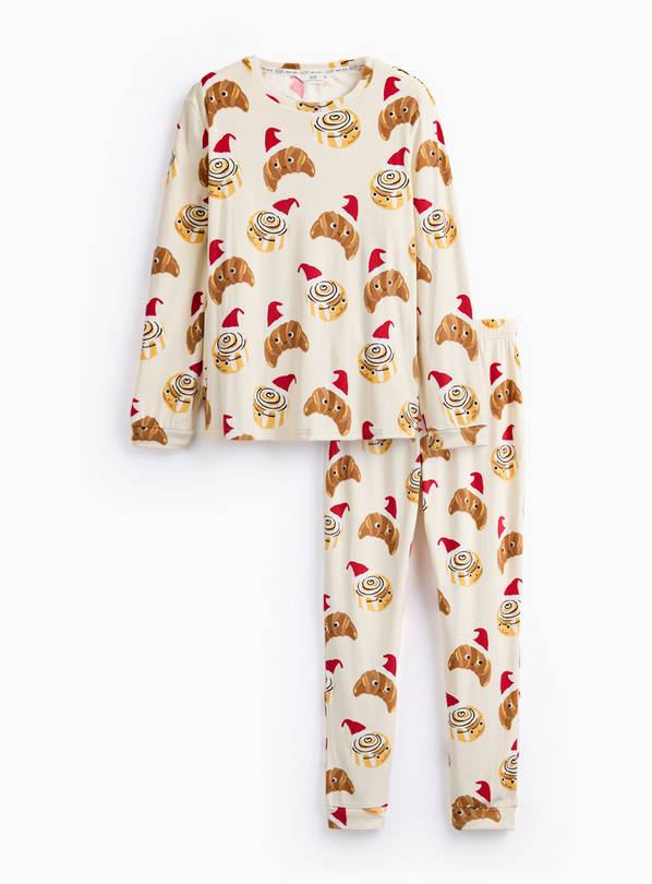 Matching Family Men's Christmas Croissant Printed Pyjamas S