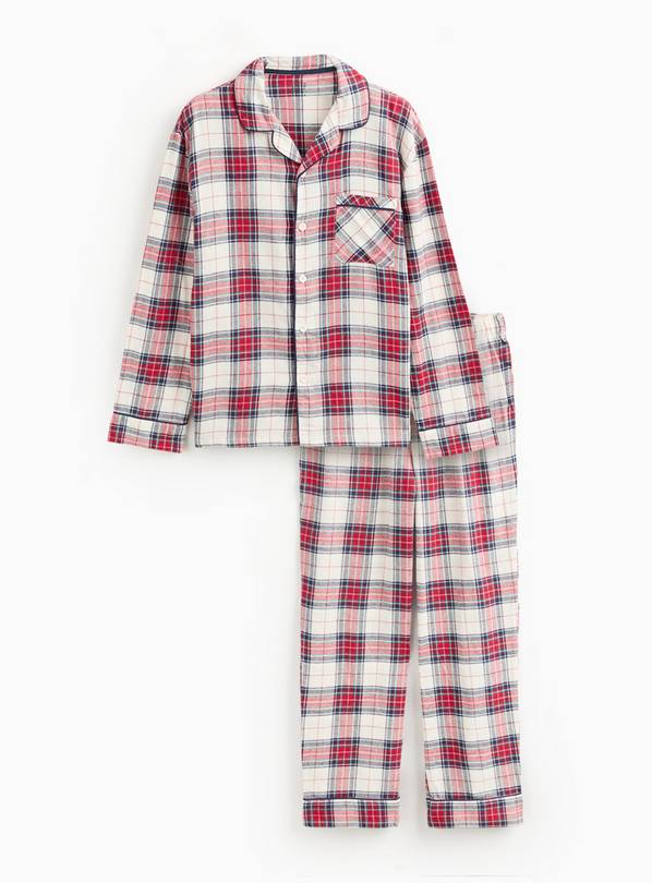 Matching Family Men's Cream Traditional Pyjamas XS