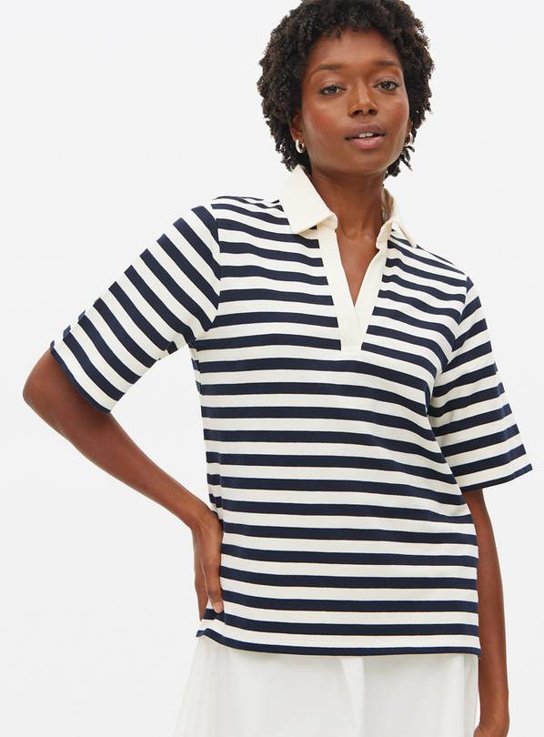 Navy Striped Rugby Shirt 8