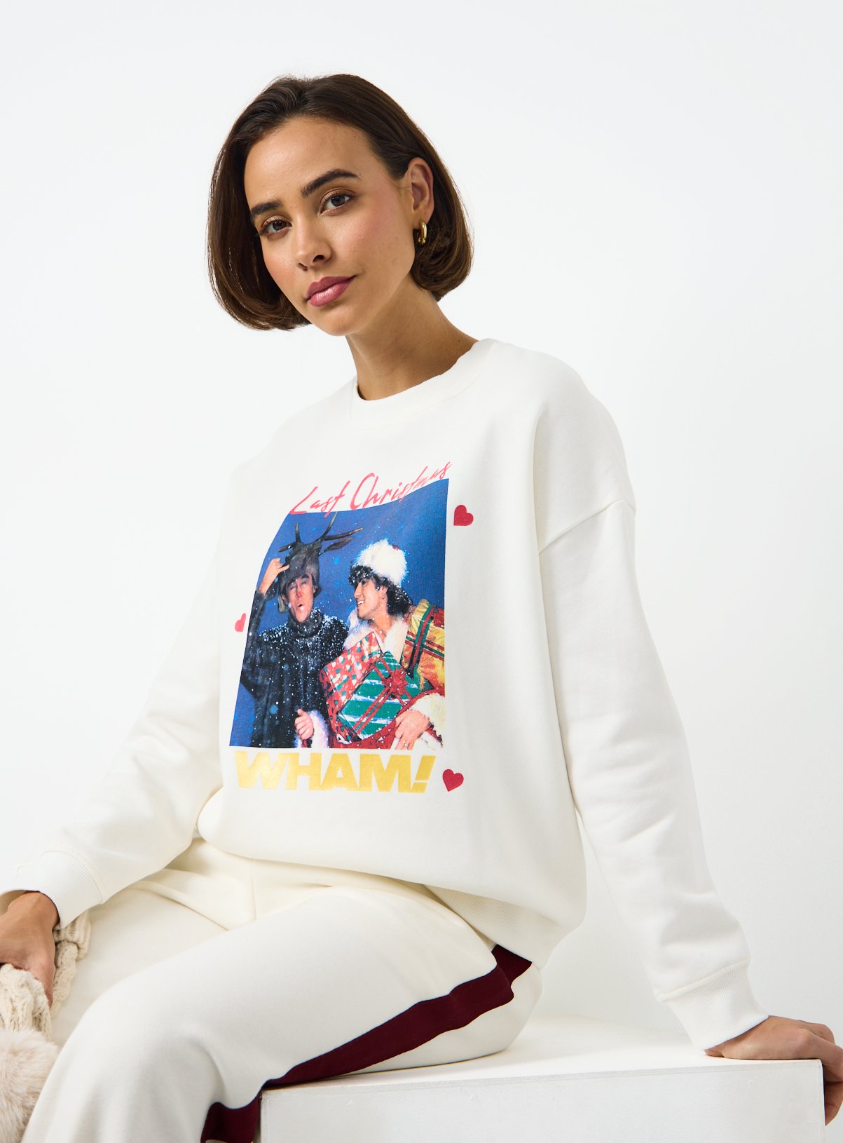 WHAM! Last Christmas Graphic Crew Neck Sweatshirt S
