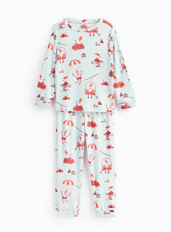 Mini Me Kids' Christmas Blue Santa Parachute Slinky Pyjamas 2-3 years