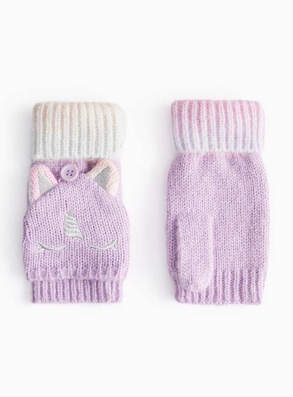 Pink Unicorn Novelty Mittens  3-5 years