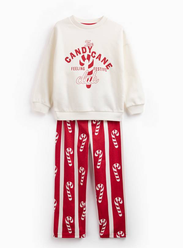 Matching Family Kid's Candy Cane Pyjama Set 6-7 years