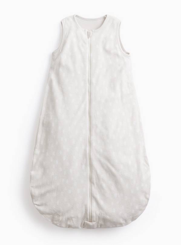 Grey Mark Making Fleece Sleeping Bag  0.5 Tog 0-6 Months
