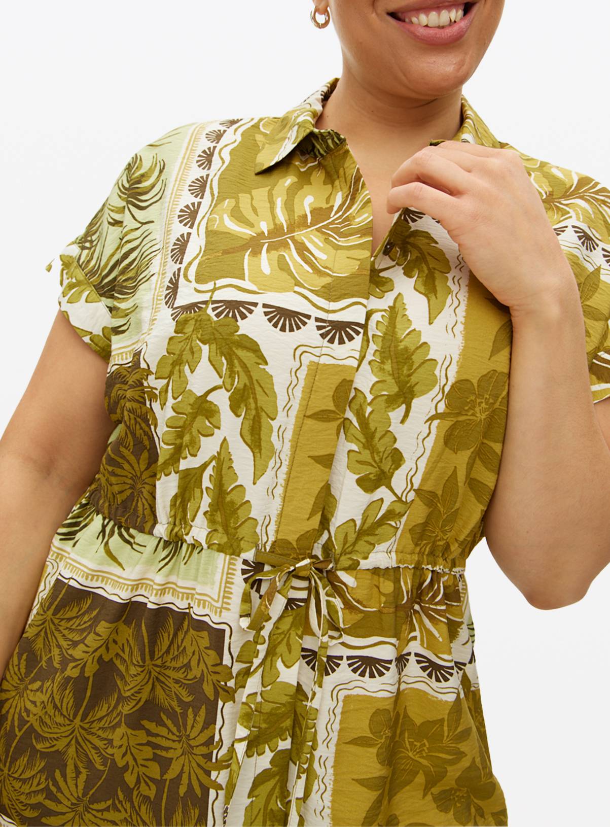 Green Safari Print Midaxi Shirt Dress 12 - Image 2