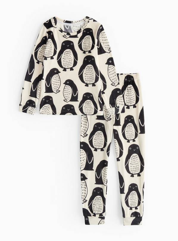 Mini Me 'Kid's Mono Penguin Slinky Pyjama Set 3-4 years