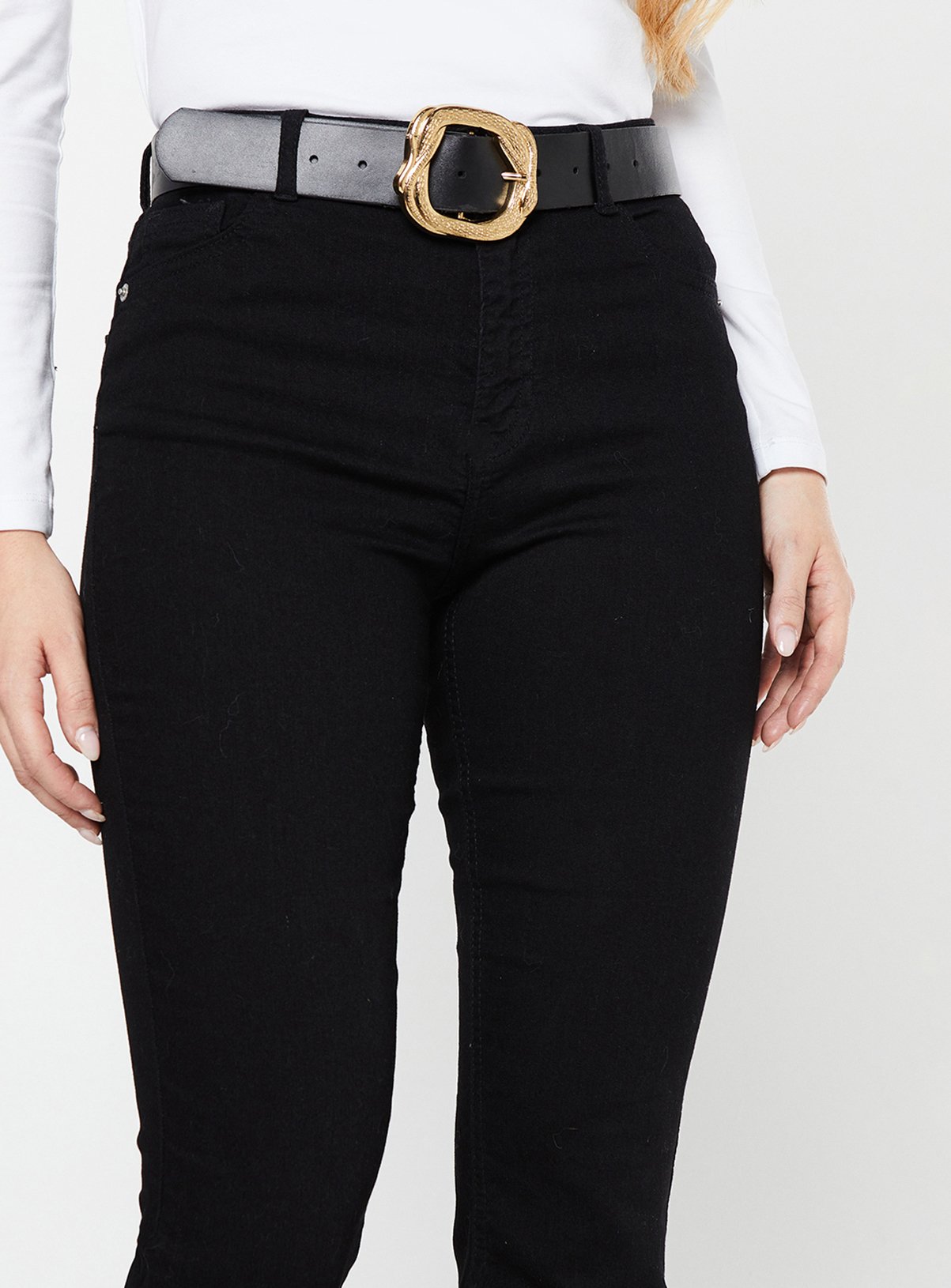 DOROTHY PERKINS Comfort Stretch Bootcut Jeans Black 14 - Image 2 thumbnail