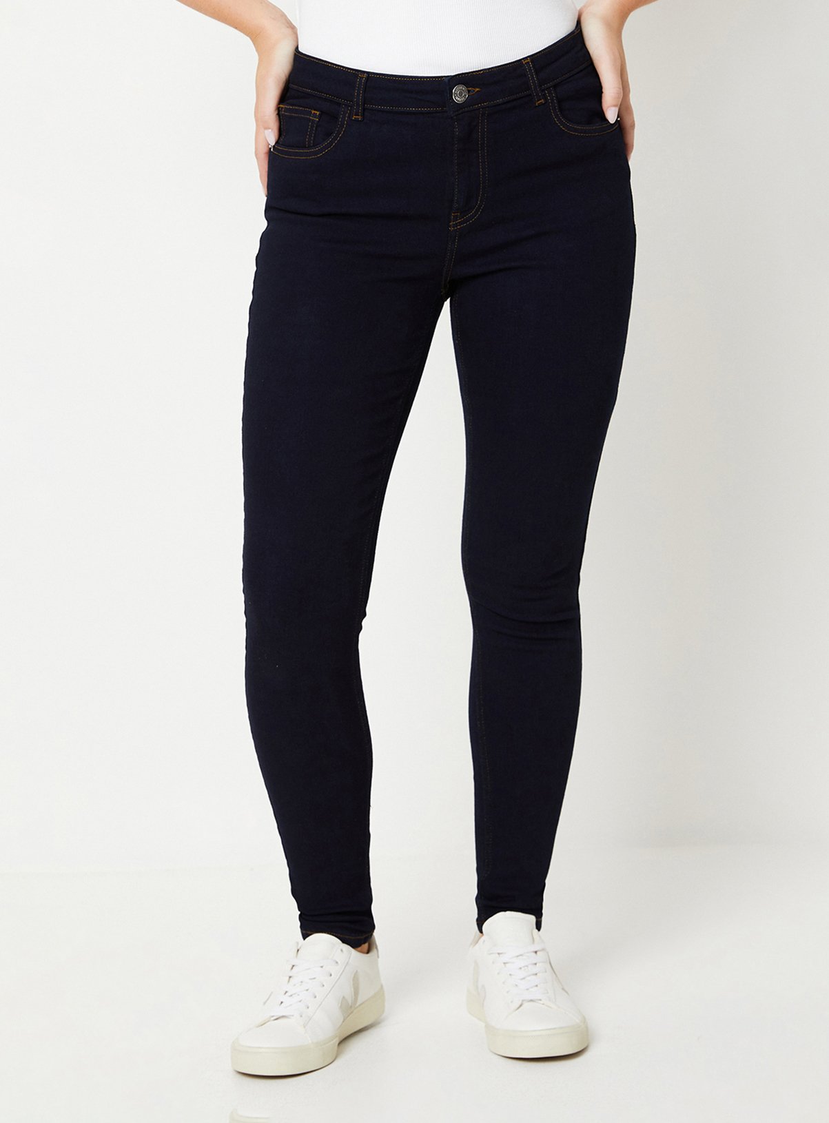 DOROTHY PERKINS Indigo Comfort Stretch Skinny Jeans 14 - Image 2 thumbnail