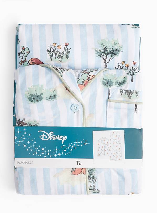 Buy Disney Lady And The Tramp Printed Jersey Traditional Pyjamas L
