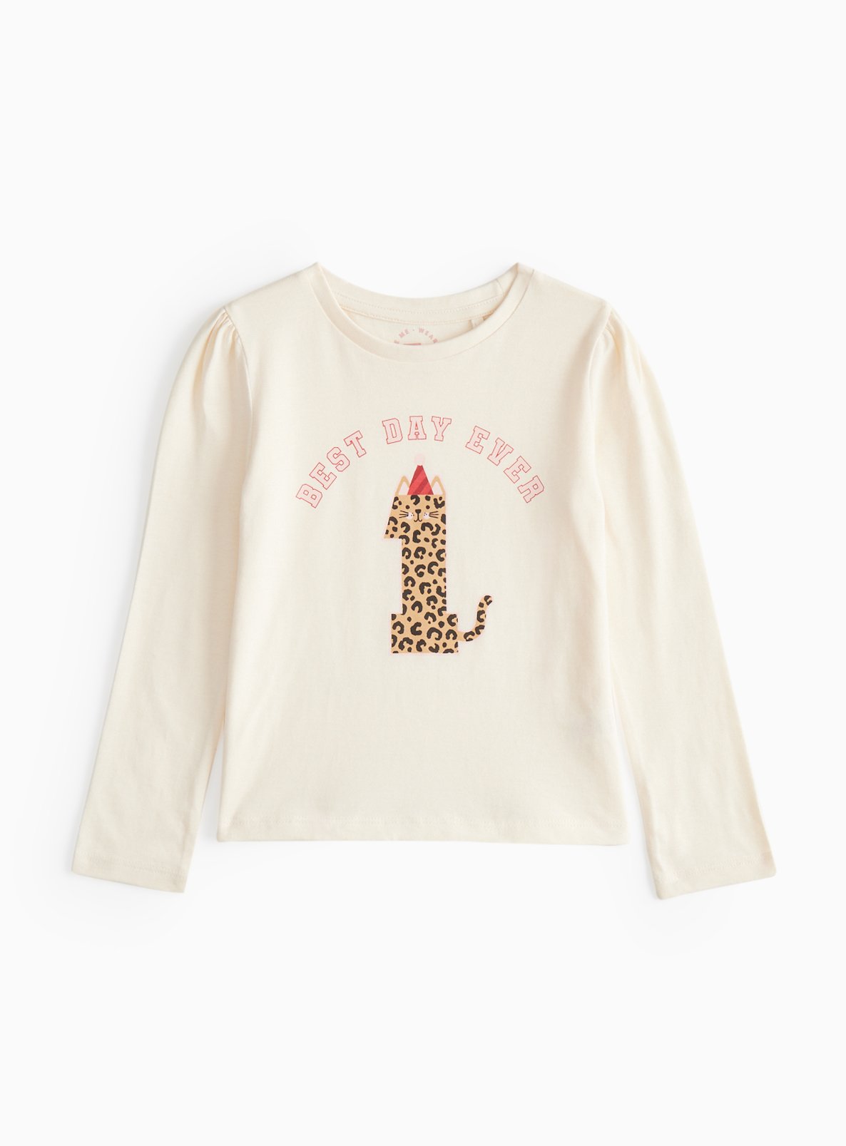 Cream Cream Birthday Print T-Shirt (1-2 Years) - Tu by Sainsbury's