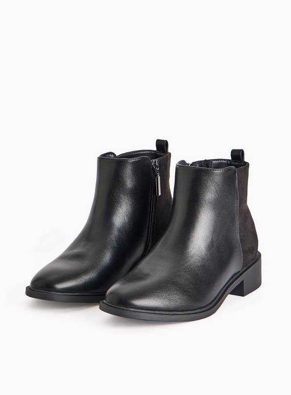 Uno Fit Black Wide Fit Chelsea Boots 4
