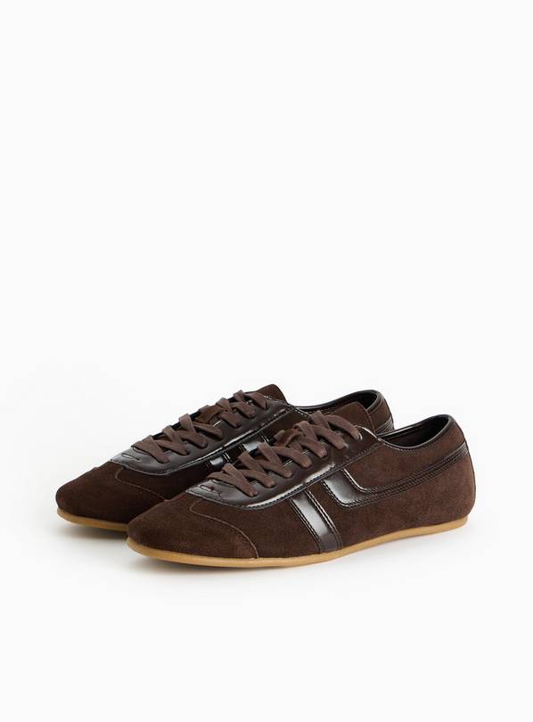 Brown Suede Low Profile Trainers 8