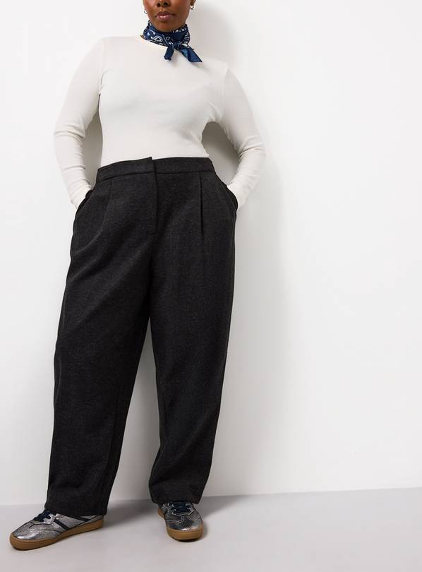 Charcoal Barrel Leg Elevated Jogger 12L