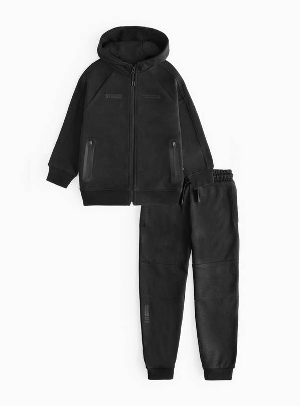 Black Move It Scuba Hoodie Set 6 years
