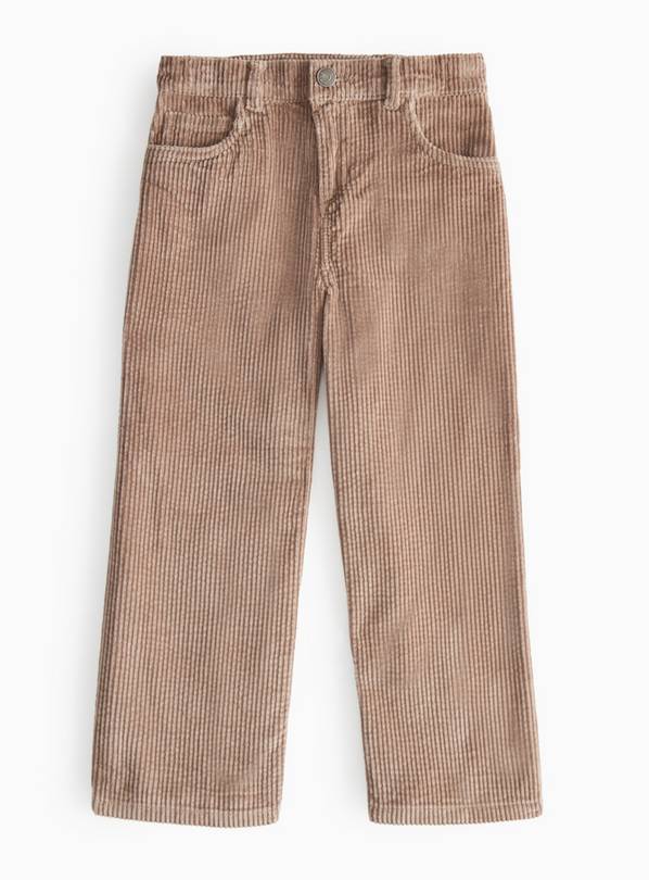 Stone Wide Leg Corduroy Trousers 6 years