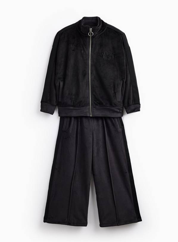 Black Velour Tracksuit 8 years