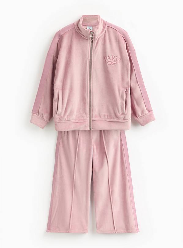 Pink Velour Tracksuit 10 years
