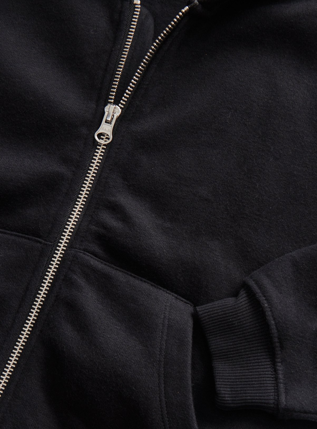 Black Zip Through Hoodie 9 years - Image 2 thumbnail