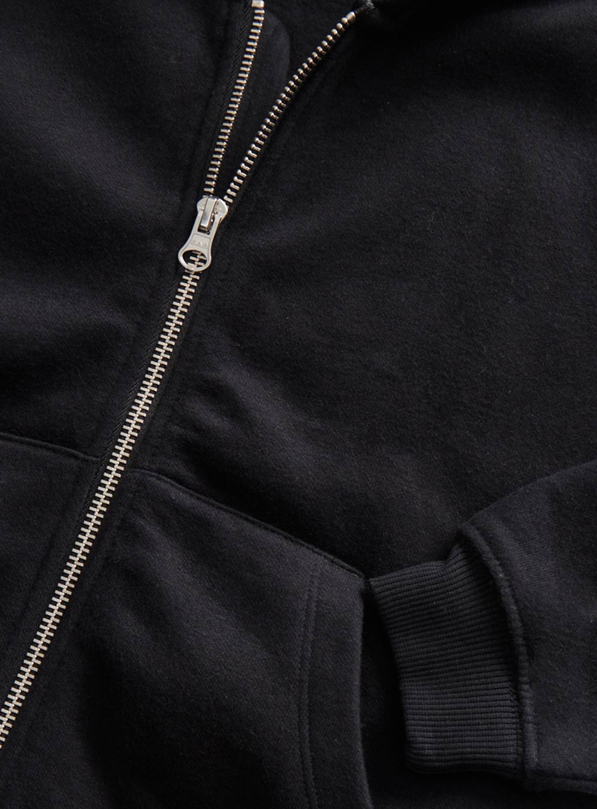 Black Zip Through Hoodie 9 years - Image 2