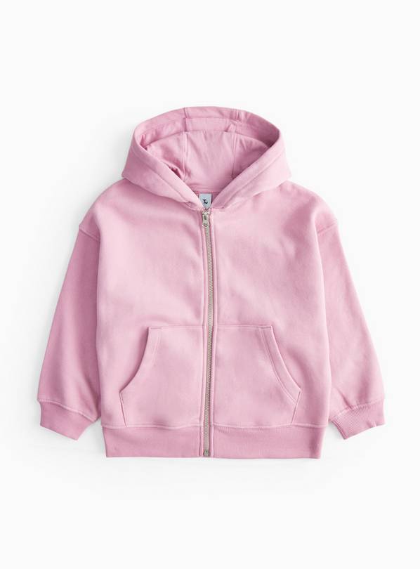 Pink Zip Through Hoodie  5 years