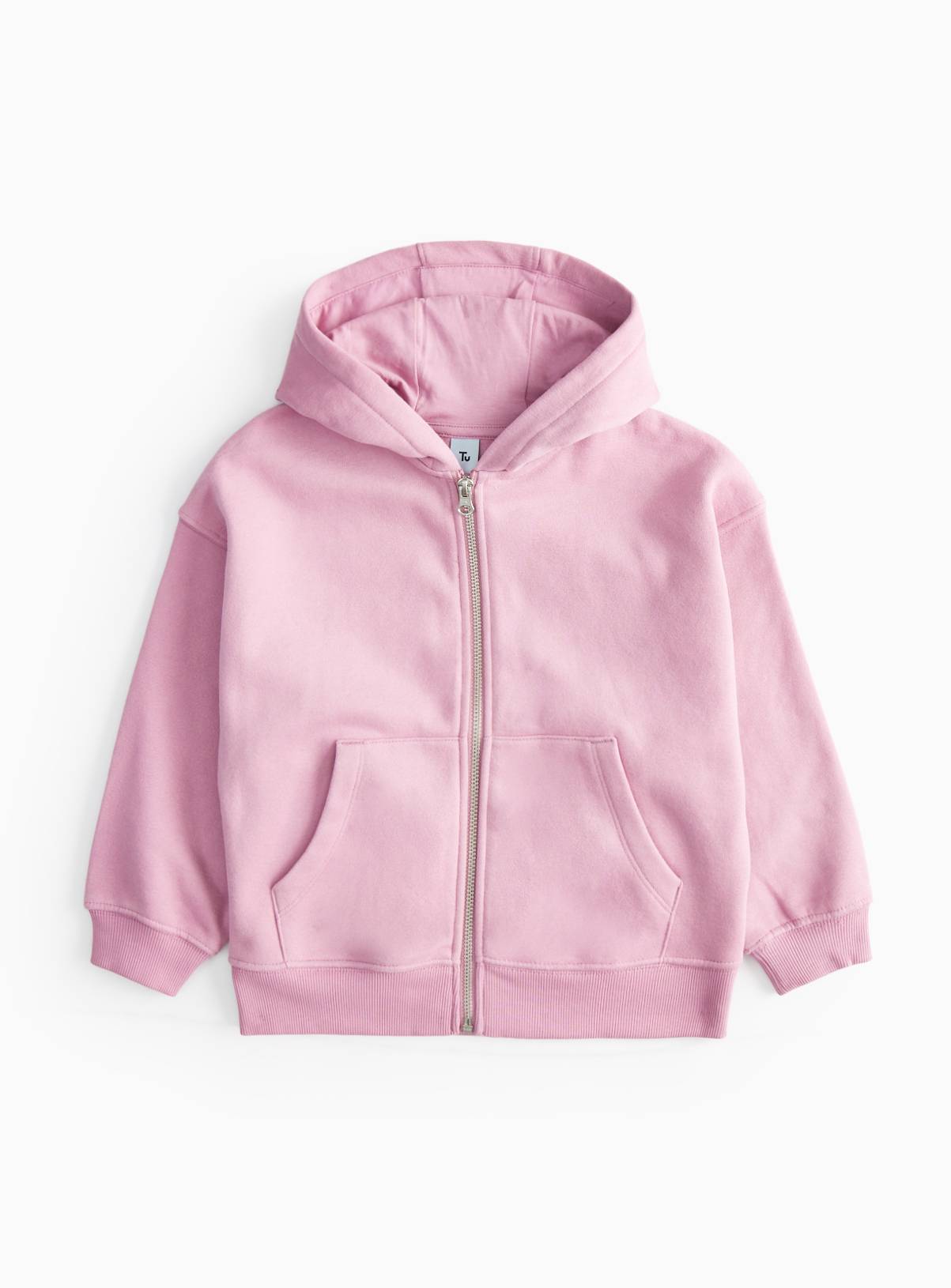 Pink Zip Through Hoodie  11 years - Image 1