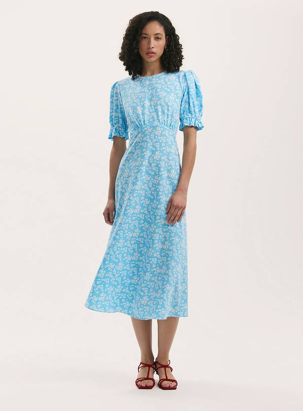 FINERY Mela Dress Blue Daisy 18