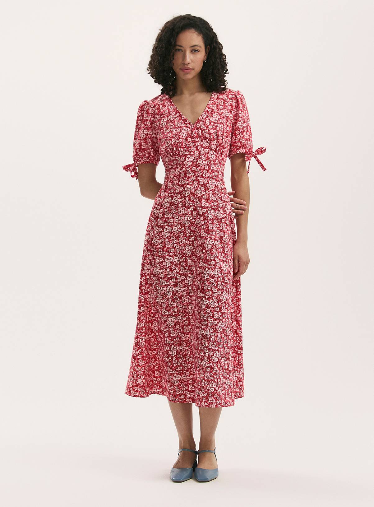 FINERY Gabriella Dress Red Daisy 8 - Image 1