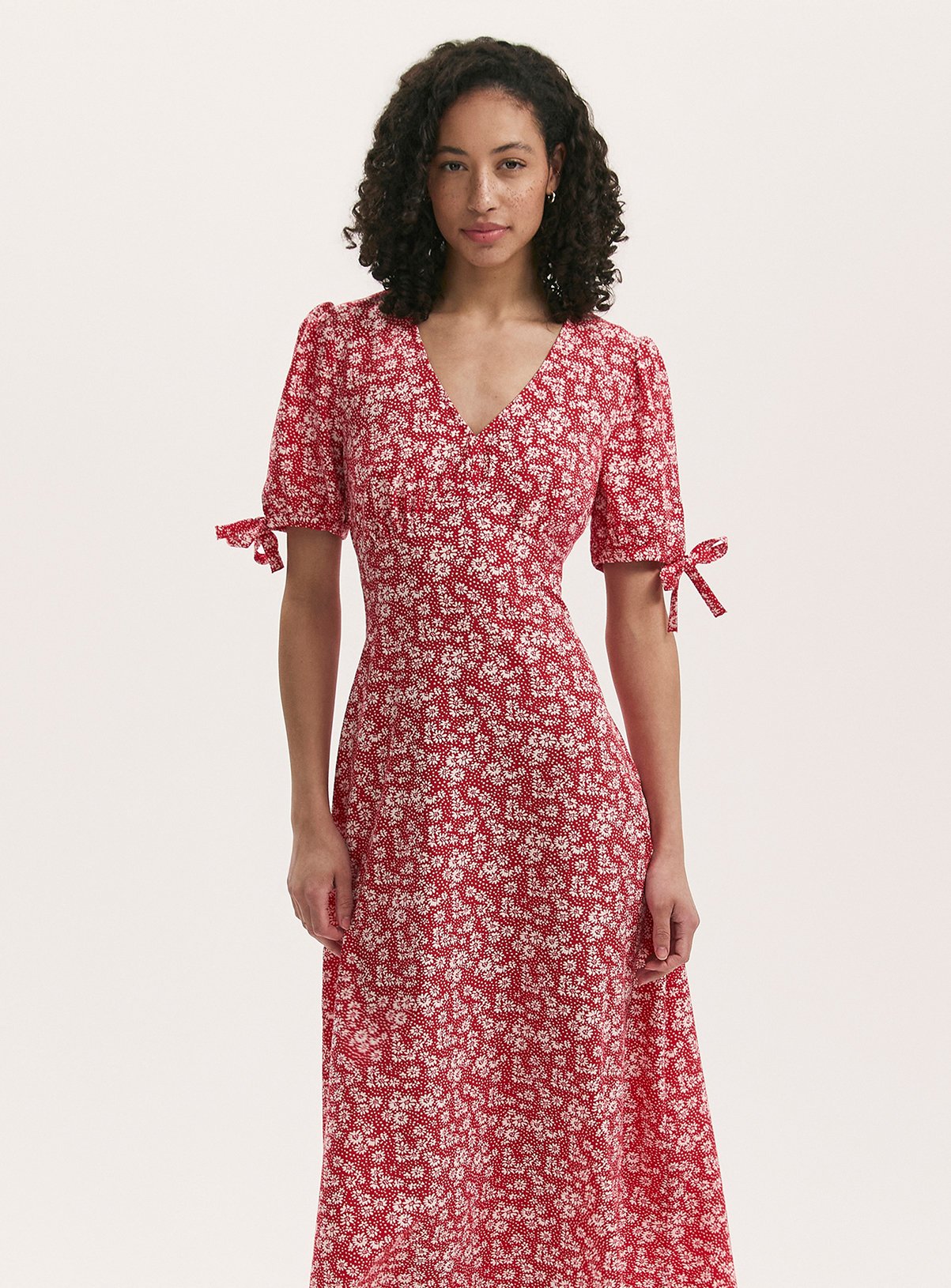 FINERY Gabriella Dress Red Daisy 8 - Image 2 thumbnail