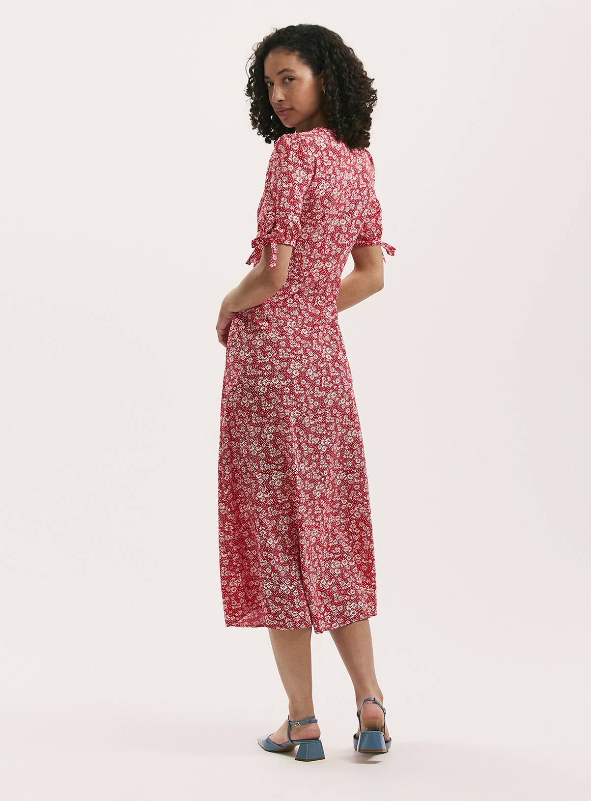 FINERY Gabriella Dress Red Daisy 8 - Image 4