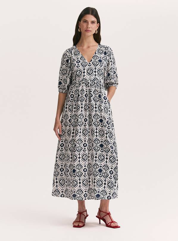 FINERY Katie Dress Ivory Woodblock 24