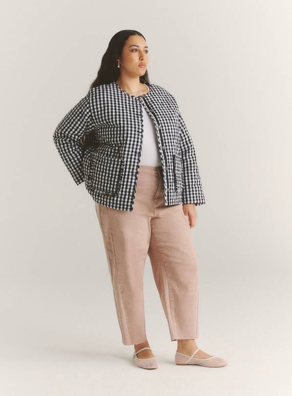 SIMPLY BE Cropped Barrel Jeans 18