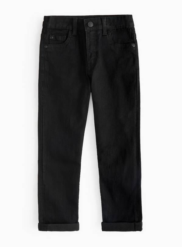 Black Stretch Denim Straight Leg Jeans  5 years