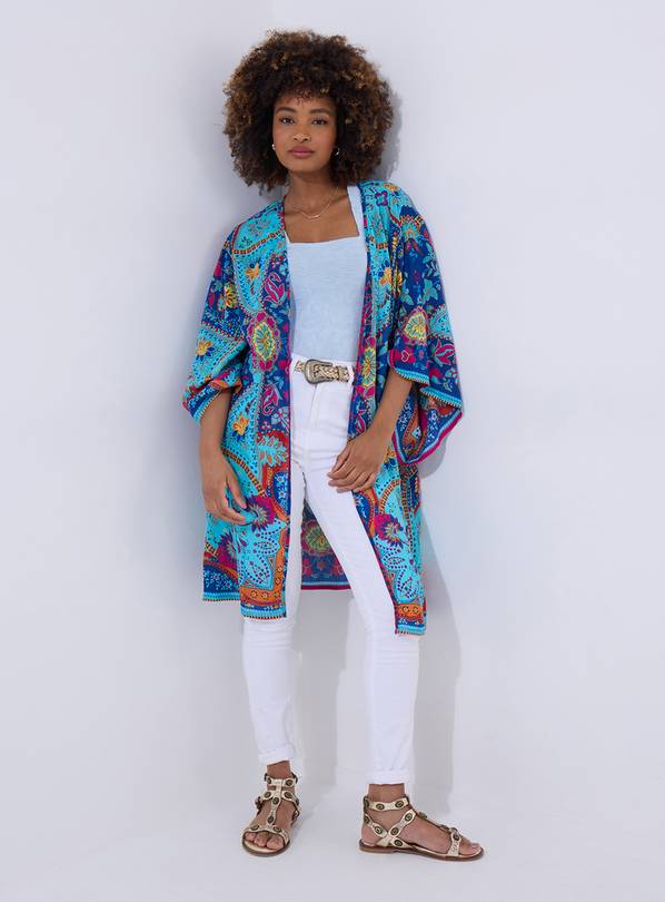 JOE BROWNS Boho Scarf Print Relaxed Fit Kimono L