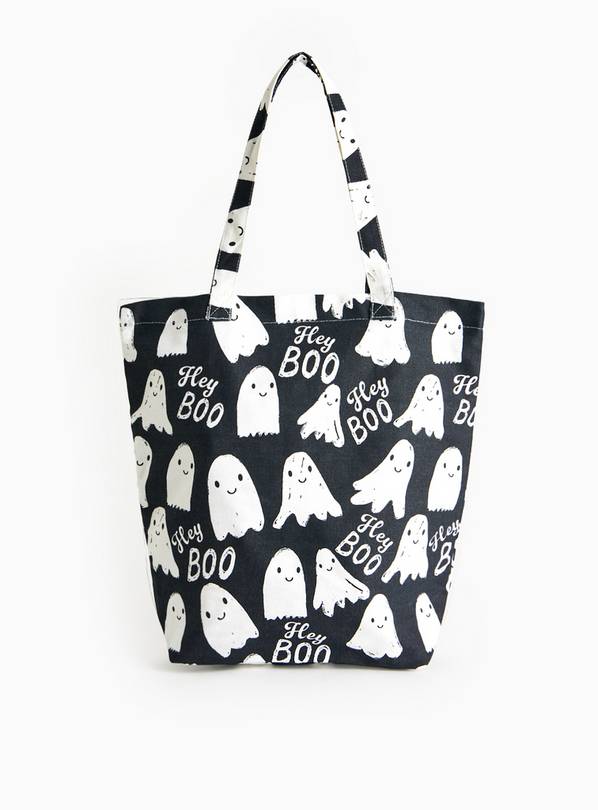Halloween Boo Ghost Canvas Tote Bag One Size
