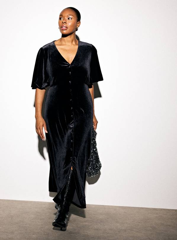 Black Velvet Midaxi Tea Dress 18