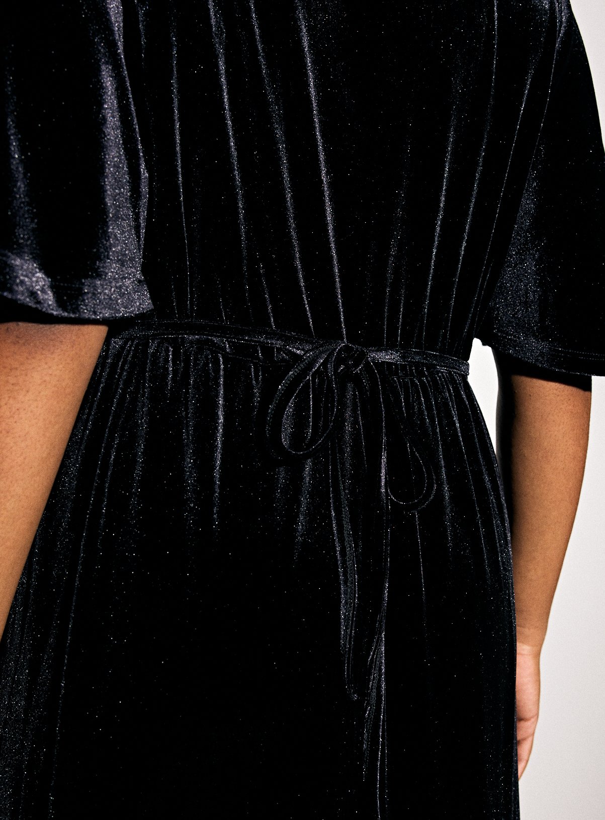Black Velvet Midaxi Tea Dress 18 - Image 3 thumbnail