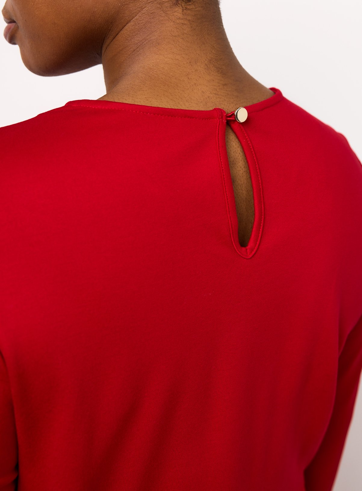 Red Tie Detail Ponte Mini Dress 14 - Image 2 thumbnail