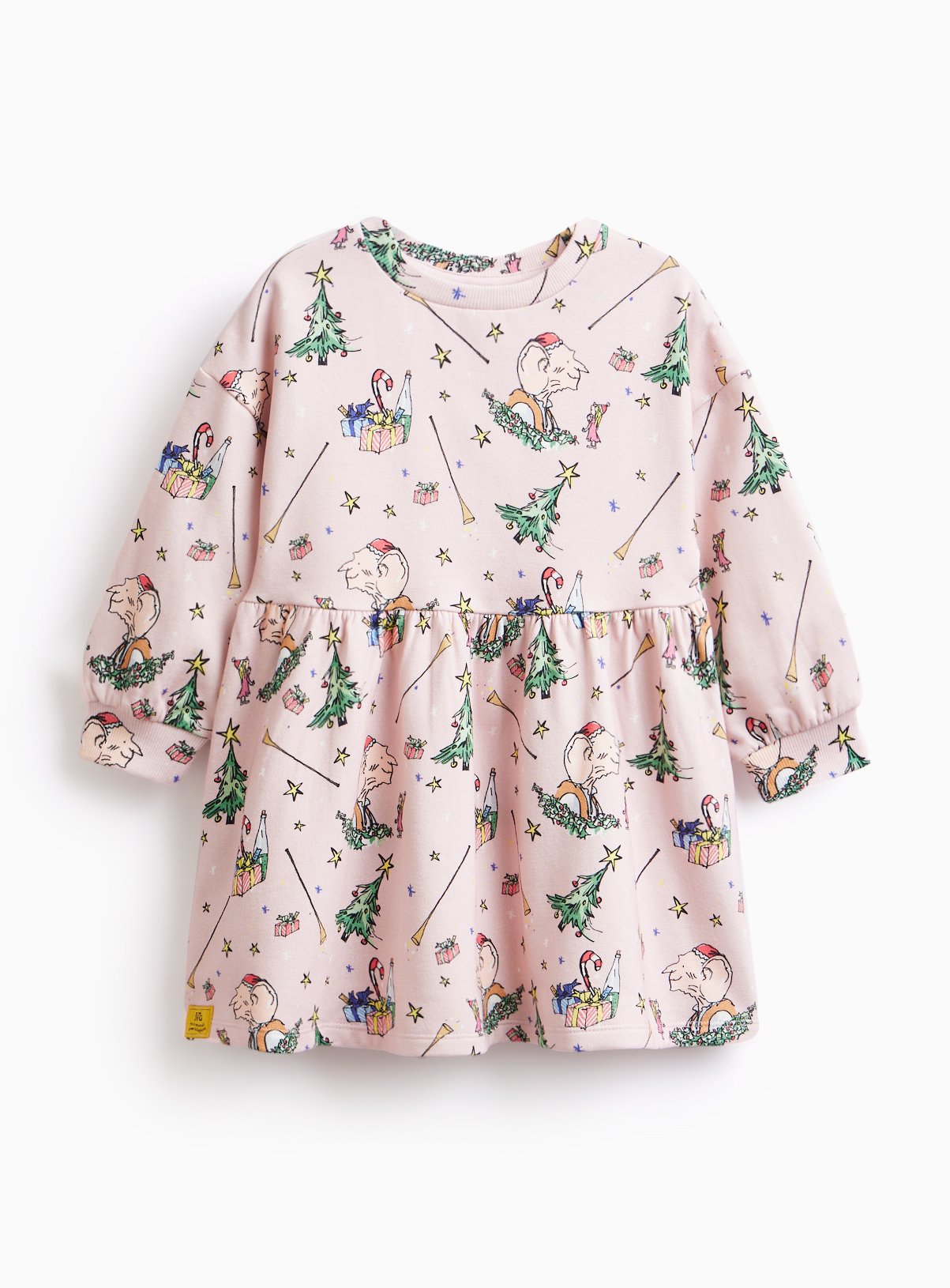 Pink Pink The BFG Christmas Sweatshirt Dress - Roald Dahl by Sainsbury's