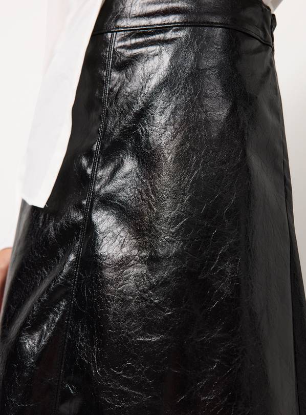 Buy Black Vinyl Midaxi Full Skirt 10 | Skirts | Argos