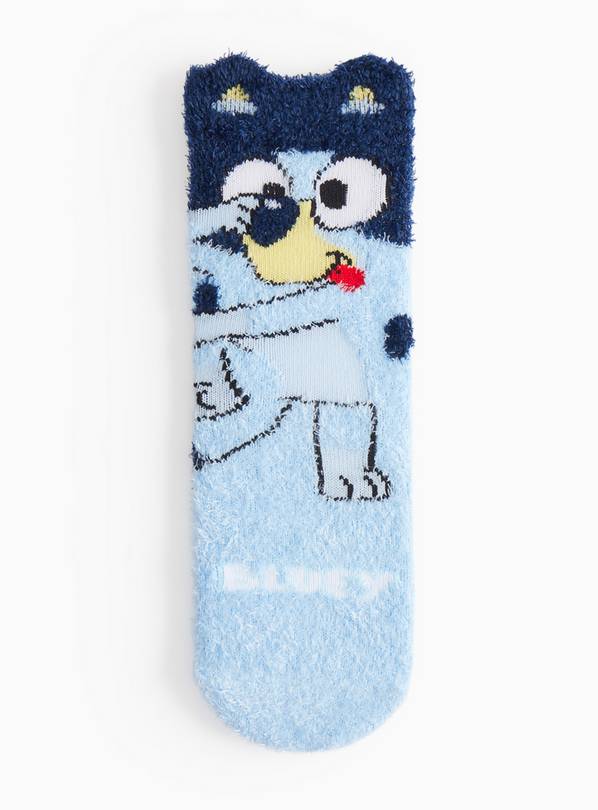 Bluey Character Print Blue Cosy Socks 9-12