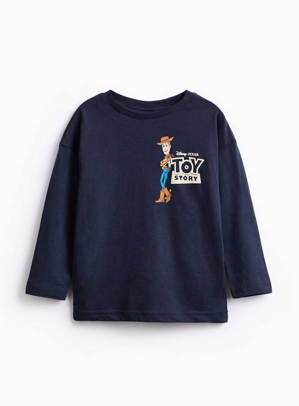 Toy Story Navy Graphic Print Long Sleeve T-Shirt 3-4 years