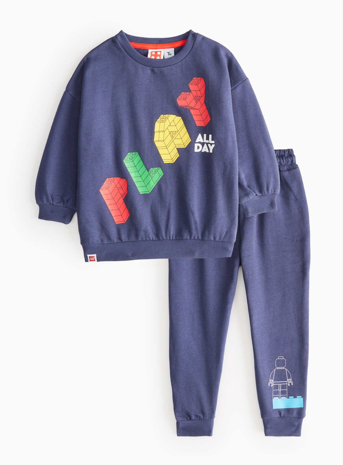 Navy Navy Lego Play Printed Sweatshirt & Joggers - Lego by Sainsbury's