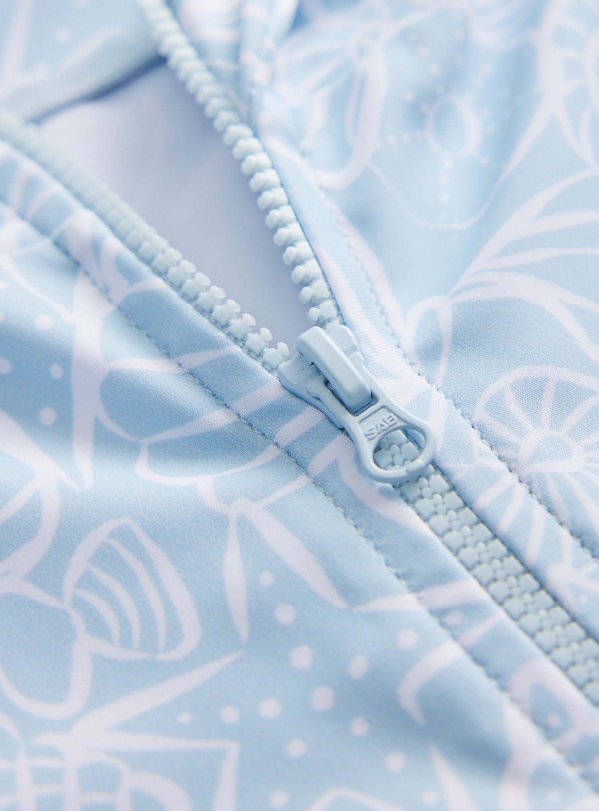 Blue Seashell Printed Sunsafe Swimsuit & Keppi Hat  6-9 months - Image 2 thumbnail
