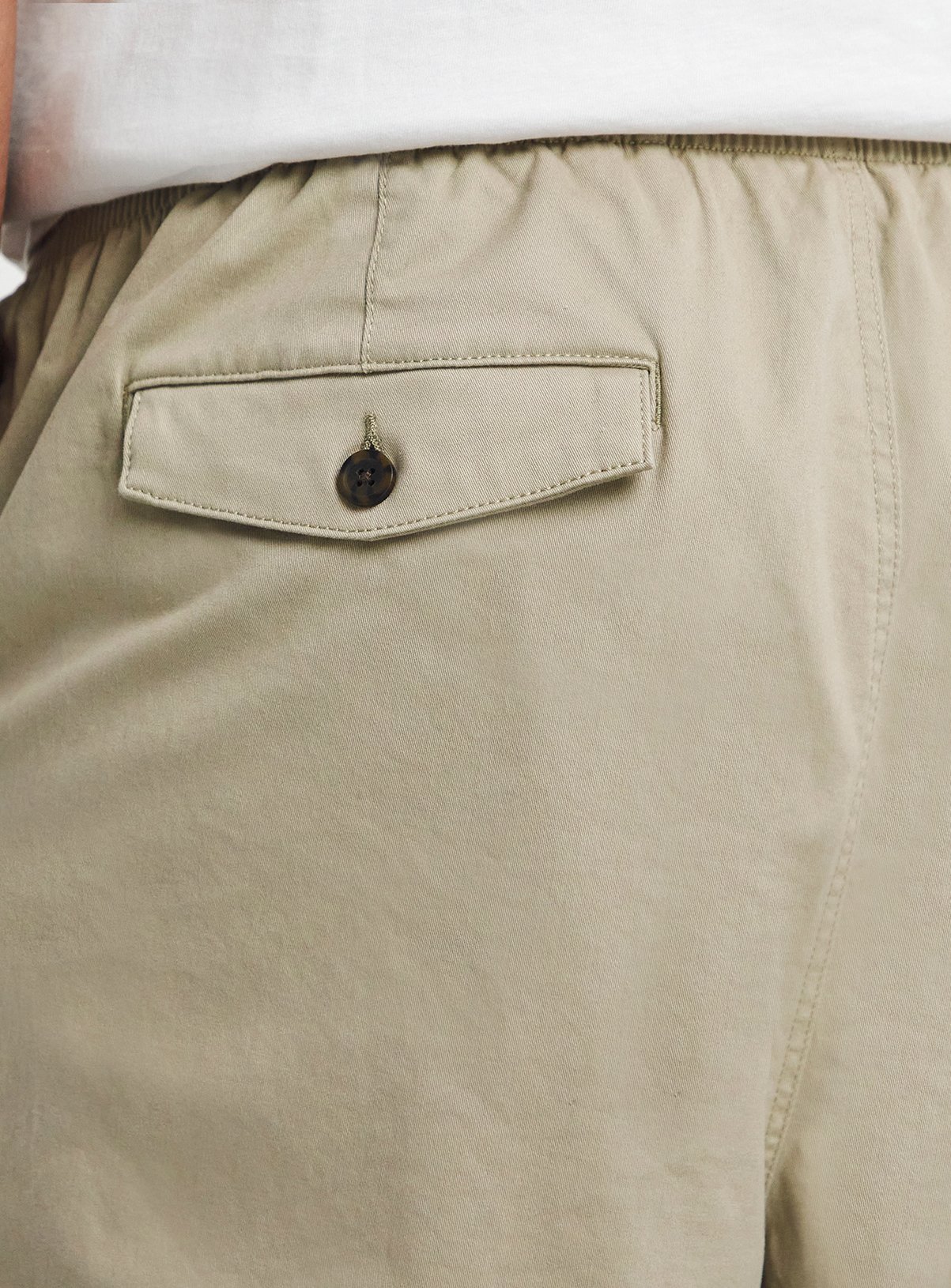 JACAMO Fully Elasticated Comfort Waist Chino Short Stone 50/52 - Image 4 thumbnail