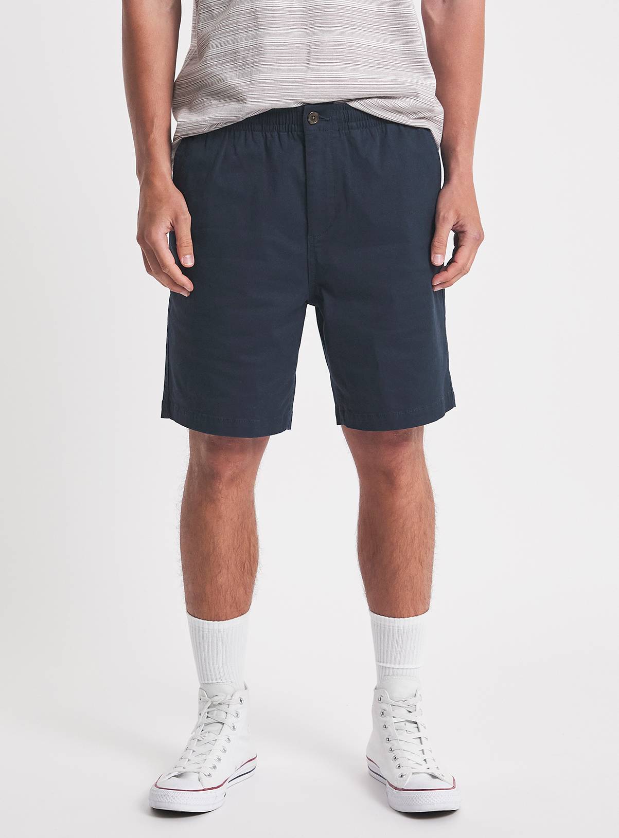 JACAMO Fully Elasticated Comfort Waist Chino Short Navy 54/56 - Image 1