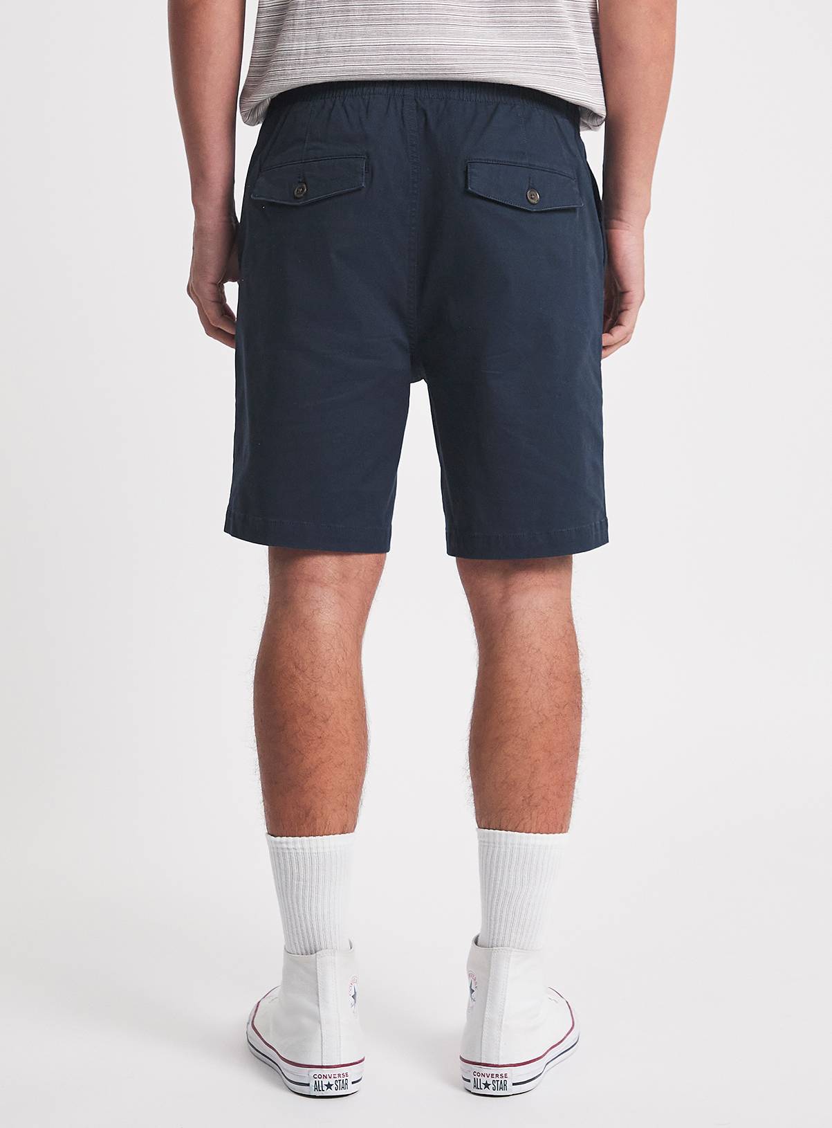 JACAMO Fully Elasticated Comfort Waist Chino Short Navy 54/56 - Image 2